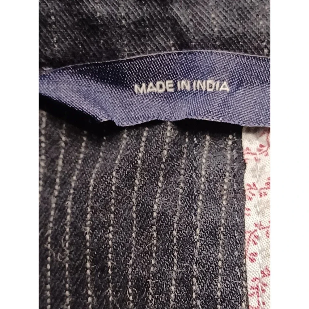 Gap Y2K Men's Navy Blue Denim 2 Button Blazer Jacket Size Medium